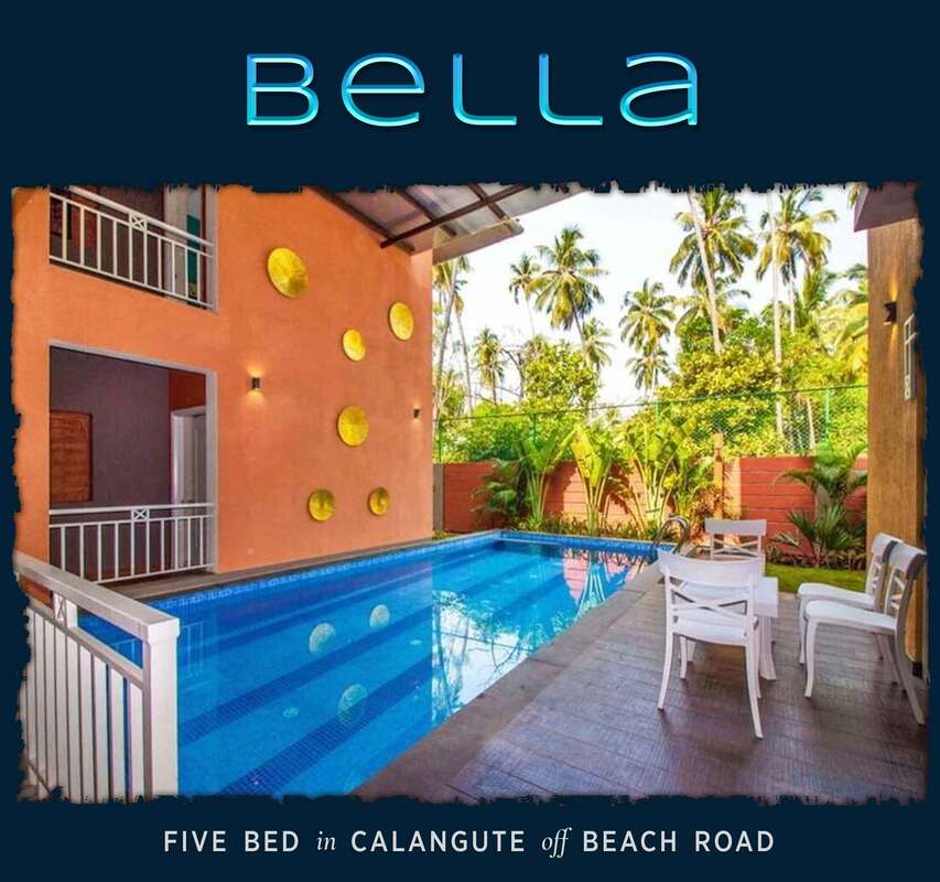 calangute pool villa for rent