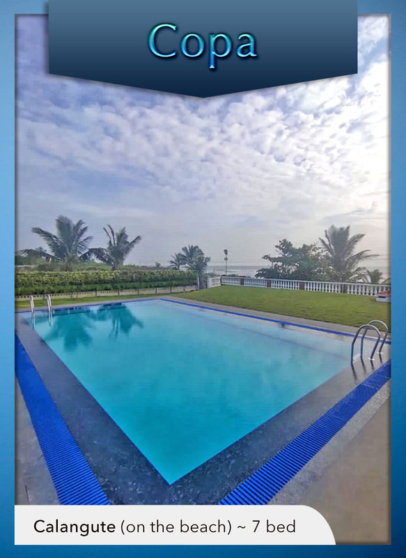 north goa beach villa with pool for rent